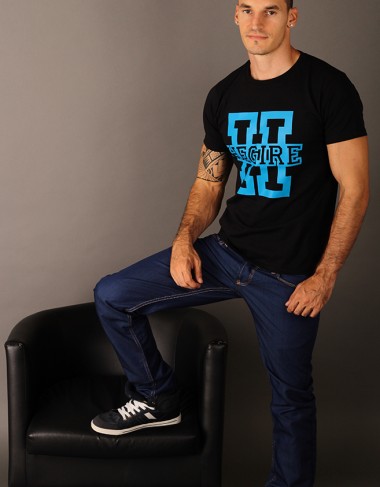 T-Shirt HEGIRE " H' "Bleu".